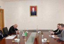 Ýewropanyň Täzeleniş we ösüş bankynyň Türkmenistandaky wekilhanasynyň ýolbaşçysy bilen duşuşyk geçirildi