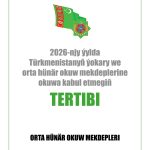 Giris synaglary 2026 orta hunar okuw mekdepleri
