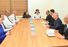 Koreýanyň öňdebaryjy agentliginiň habarçysy «Nebit-gaz» gazetiniň döredijilik topary bilen duşuşdy