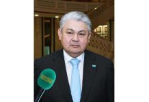 Türkmenistanyň Prezidenti Gazagystanyň Daşary işler ministrini kabul etdi