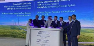 Gazagystanda iri ýel elektrik parkynyň gurluşygy başlandy