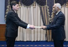 Türkmenistanyň Ilçisi Maldiwler Respublikasynyň Prezidentine ynanç hatlaryny gowşurdy