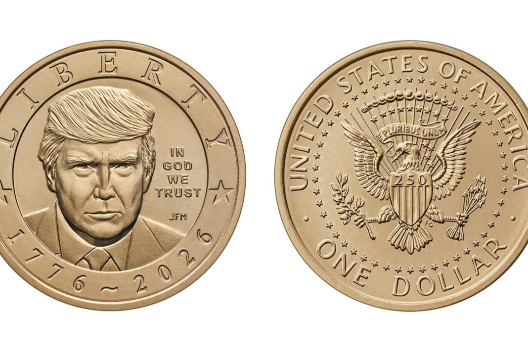 trump golden 1 dollar