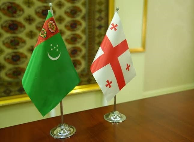 turkmen georgia flags baydak s