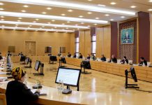 Türkmenistanyň adam hukuklary we halkara ynsanperwer hukugy babatda halkara borçnamalarynyň ýerine ýetirilişi bilen bagly meseleler ara alnyp maslahatlaşyldy