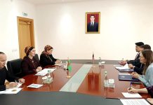 Türkmenistanyň Daşary işler ministriniň orunbasary ABŞ-nyň Türkmenistandaky wagtlaýyn işler ynanylan wekili bilen duşuşdy