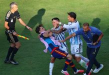 FIFA finalyň soňunda urşan argentin futbolçylarynyň temmilerini mälim etdi