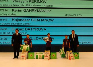Anzan mental arifmetika boýunça Türkmenistanyň çempionaty geçirildi