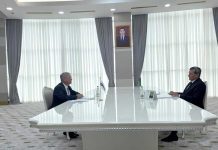 Türkmenistanyň Daşary işler ministri ÝHHG-niň Aşgabatdaky Merkeziniň ýolbaşçysy bilen duşuşdy