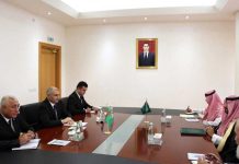 Türkmenistanyň Daşary işler ministrliginde Saud Arabystanynyň Ilçisi bilen duşuşyk geçirildi
