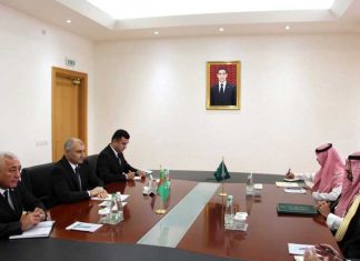 Türkmenistanyň Daşary işler ministrliginde Saud Arabystanynyň Ilçisi bilen duşuşyk geçirildi