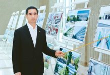 Президент Сердар Бердымухамедов ознакомился с ходом строительства санатория «Arçman»