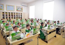 В Куняургенче возводится современная школа на 420 мест