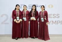 Türkmen küştçi gyzlarynyň Bütindünýä küşt Olimpiadasyndaky üstünligi