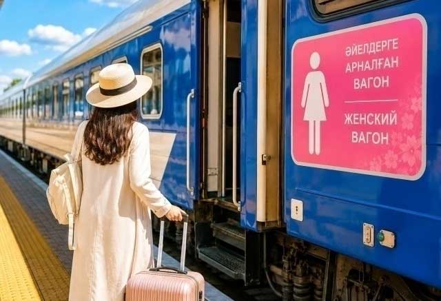 Almaty-Daşkent otlusynda zenanlara niýetlenen wagon