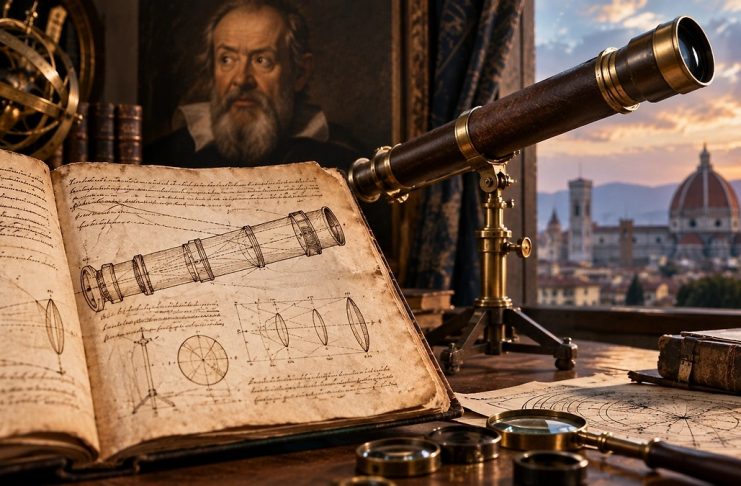 Galileýiň teleskopuny suratlandyrýan golýazma