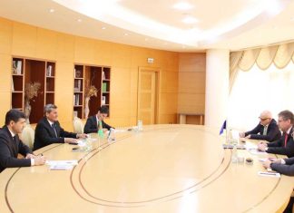 Minister of Foreign Affairs of Turkmenistan Holds Meeting with the European Union Special Representative for Central Asia