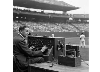 Amerikan futbolynyň ilkinji göni radioýaýlymy