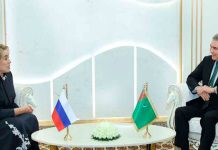 Türkmenistanyň Halk Maslahatynyň Başlygy Russiýa Federasiýasynyň Federal Ýygnagynyň Federasiýa Geňeşiniň Başlygy bilen duşuşdy