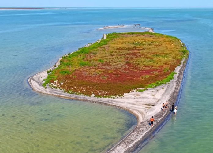 island in caspian sea