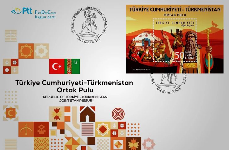 Türkiýe Respublikasy-Türkmenistan umumy poçta markasy çykaryldy