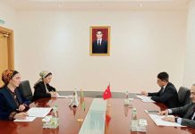 Türkiýe Respublikasynyň Ilçisi bilen duşuşyk geçirildi