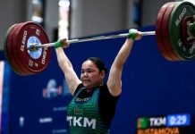 Türkmen agyr atletikaçylary dünýä çempionatynda çykyş edýär